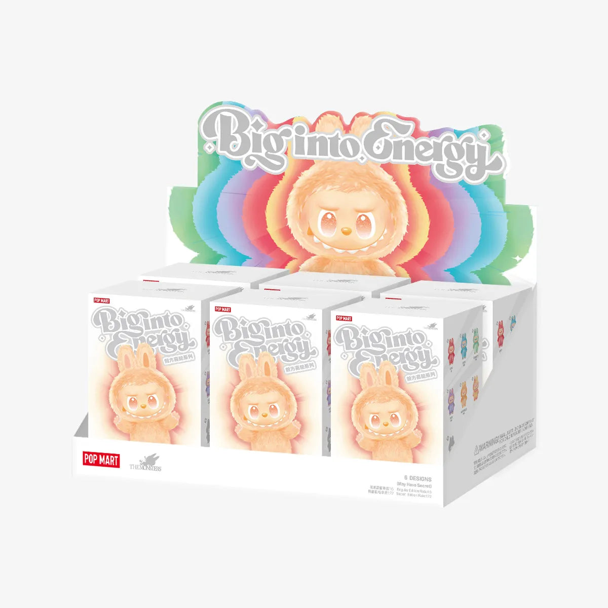 6* THE MONSTERS Big into Energy Series-Vinyl Plush Pendant Blind Box